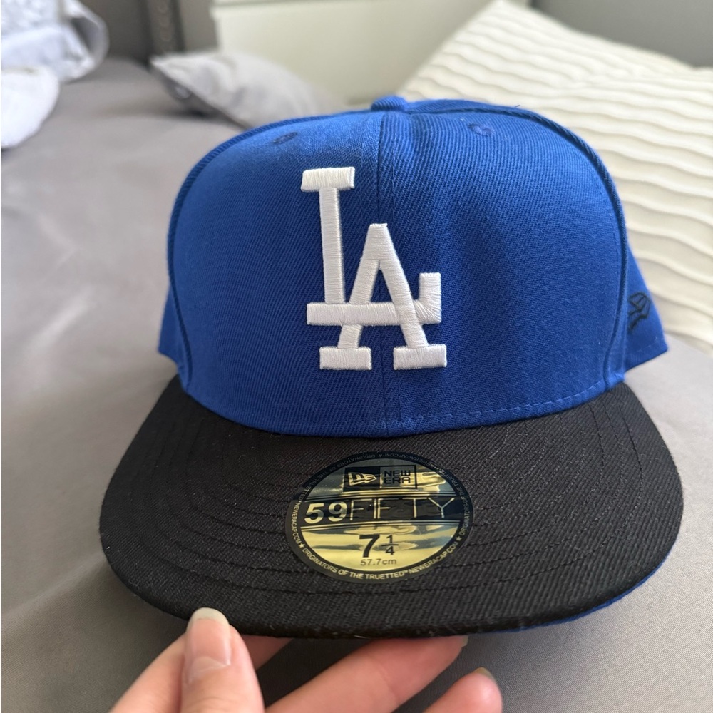 LA Blue and Black 59FIFTY Fitted Cap